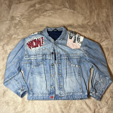 Veste en jeans avec motif taille M