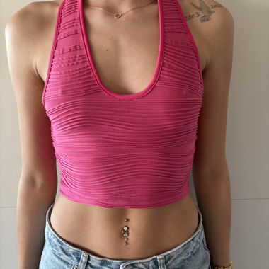 Pink Halter Top