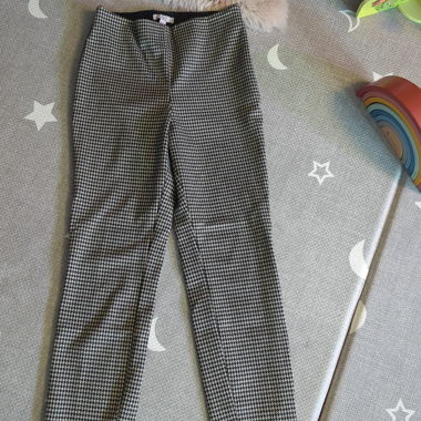 Pantalon en motif pied-de-poule