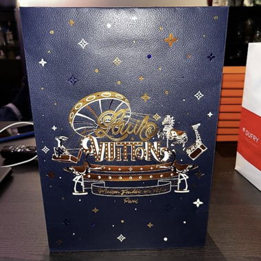 Louis Vuitton blue gift bag, special edition