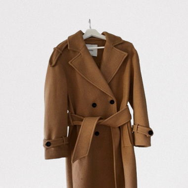 Stylischer Bershka Mantel in Hazelnut – Gr. XS