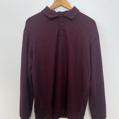 Maglione polo bordeaux