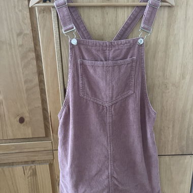 Robe chasuble en velours côtelé lilas