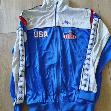 veste vintage Kappa USA Track and Field 87
