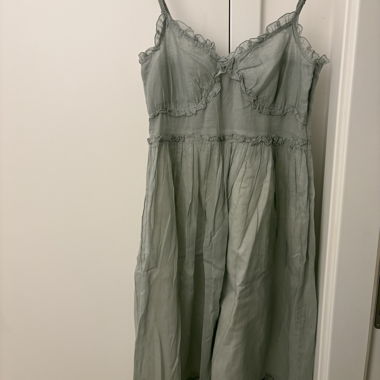 Robe midi vert sauge Gérard Darel t 36