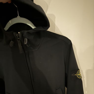 Stone Island veste à patch Capuche classique