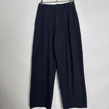 Pantaloni di lana a gamba larga