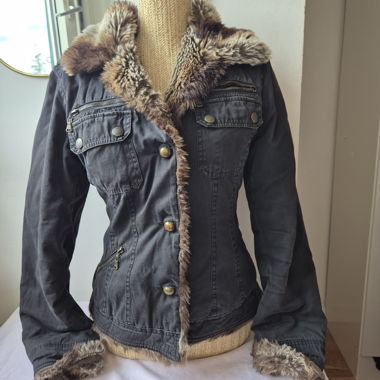 Faux fur jacket