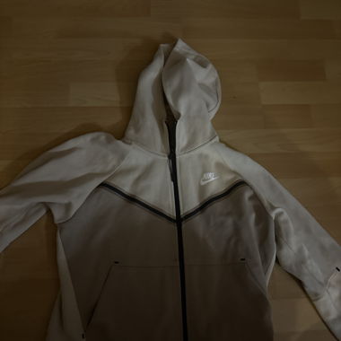 Nike hoodie zippé beige