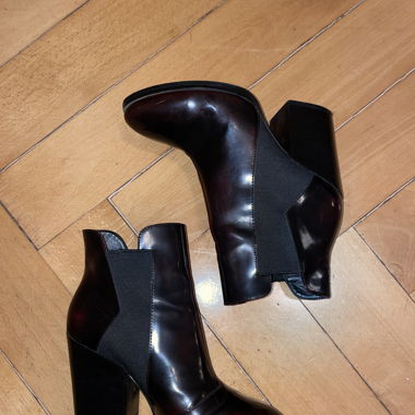 Bordeaux red heels