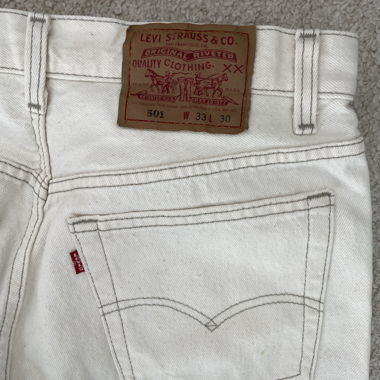 Weisse Jeans Levis