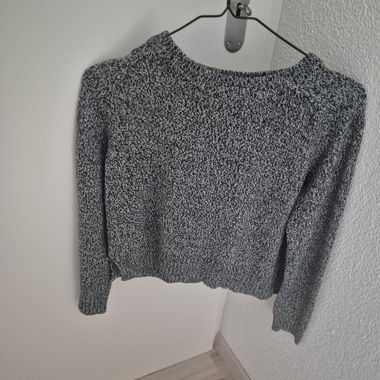 Pull en maille gris