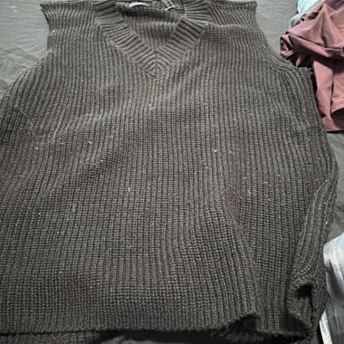 Pull sans manches noir