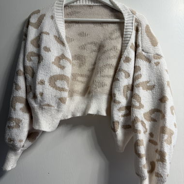 Patterned Knit Cardigan