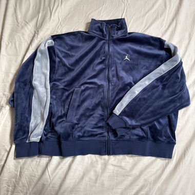 Jordan Brand Velours Track Jacket blau