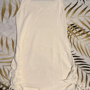 White Knit Mini Dress