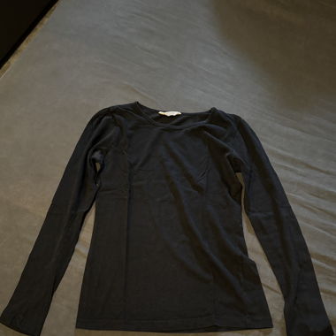 T-shirt noir manche longue H&M