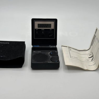 RADIO Vintage 1985 ! Philips D 1858 Compass Clock