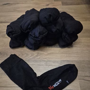 14 pairs of black long socks in size 39 - 42