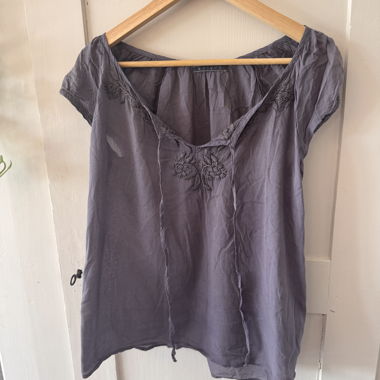 Sommerbluss mit Strickerei 