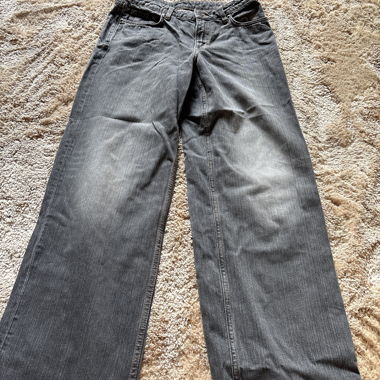 Jeans grigi a gamba larga - Weekday