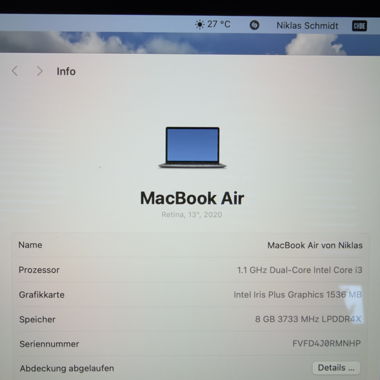MacBook Air 13" 2020