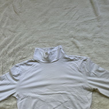 top col roulé blanc 