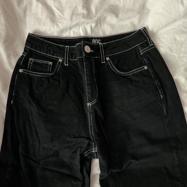 Stitched Black Jeans