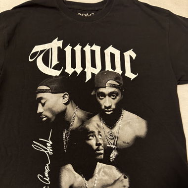 Schwarzes Tupac T-Shirt 