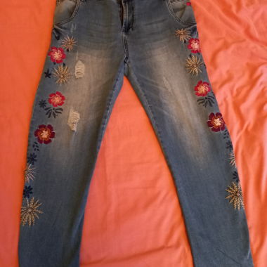 Jeans Desigual blu slavato 