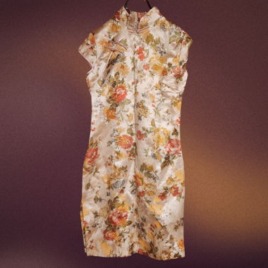 Figurbetontes asiatisches Kleid
