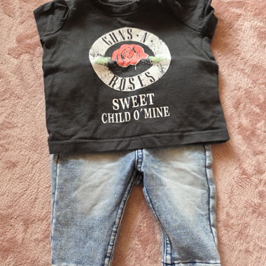 Baby Outfit Guns N’ Roses & Jeans