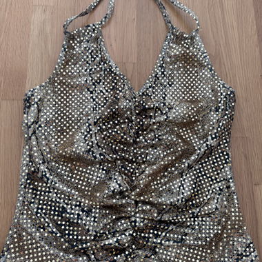 Bellissimo Top con paillettes dorate
