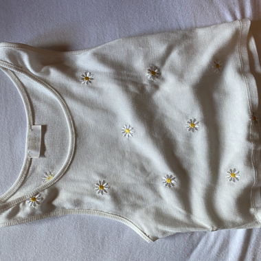 Top à fleurs