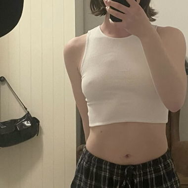 Crop top blanc 