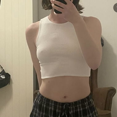 Crop top blanc 