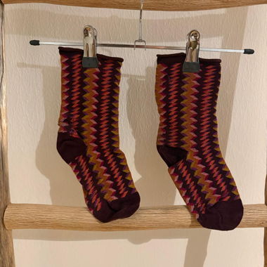 Colorful patterned socks