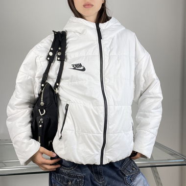 Giacca imbottita Nike bianca