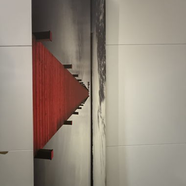 Quadro da parete ponticello rosso