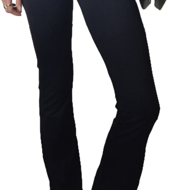 Black flared trousers nulu
