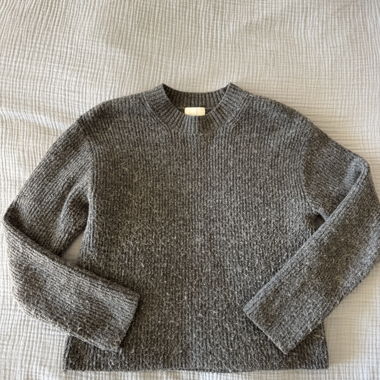 Grey knit sweater
