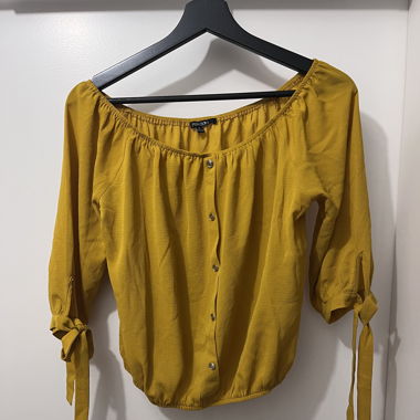 Bluse senfgelb
