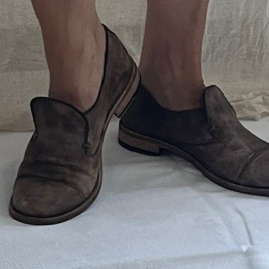 Ernesto Dolani Beige Full Leather Moccasins