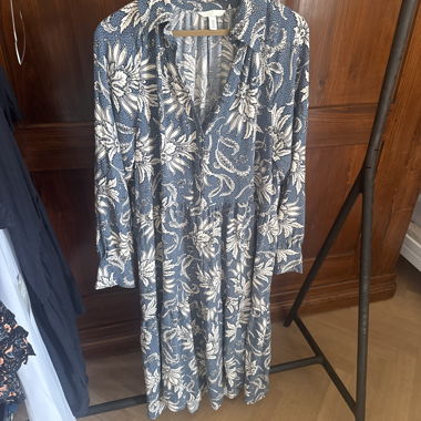 Robe d'été maxi, à motifs