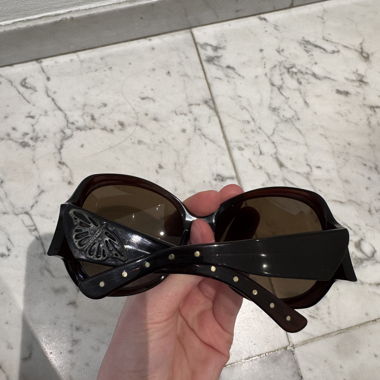 Bottega Veneta oversized sunglasses with case