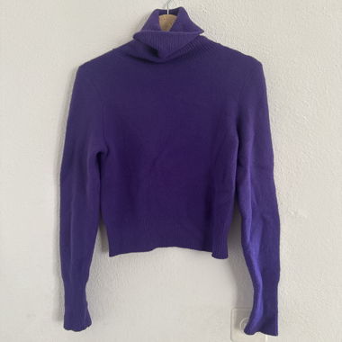 Violet Turtleneck Sweater