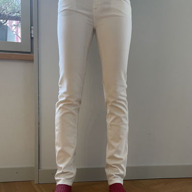 Weisse Slim-Fit-Jeans