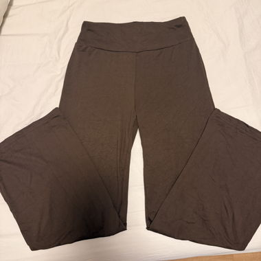 Pantaloni ampi marroni