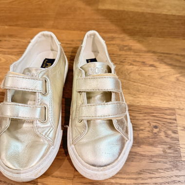 Goldene Kinder-Sneaker Polo Ralph Lauren