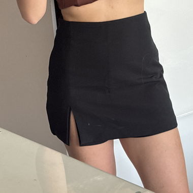 Black Mini Skort-Shorts